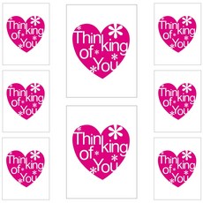 홀마크 러브 축하카드, KED1506, 8개입