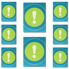 Hallmark 金色驚嘆號祝賀卡, KED1549, 8入