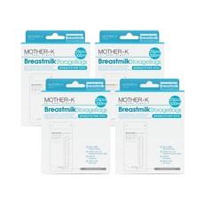 마더케이 일회용 변온모유 저장팩 300ml, 25매입, 4개
