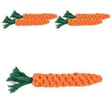 DING DONG PET 胡蘿蔔絲線狗狗玩具, 混合顏色, 5個