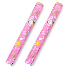 투영디자인 뽀로로포장지 중 37.5 x 1800 cm, 핑크, 2개입