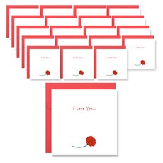 투영디자인 메시지 카드, ILoveYou