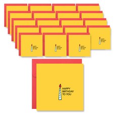 2Youngdesign 留言卡, 燭光生日祝福, 20入
