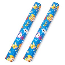 투영디자인 뽀로로포장지 중 37.5 x 1800 cm, 블루, 2개입