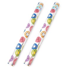 투영디자인 뽀로로포장지 대 53 x 1800 cm, 실버, 2개입