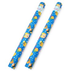 투영디자인 뽀로로포장지 대 53 x 1800 cm, 블루, 2개입