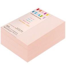 paperculture 加厚雙面 彩色用紙 彩虹卡 No22 淺粉色, A6, 360個