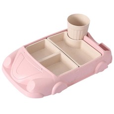 車子造型餐盤, 粉色, 單品