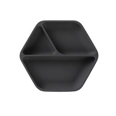 nordico 素色矽膠吸附式分格餐盤, 深灰色, 單品