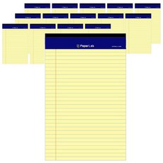 Paper Lab Legal Pad 40張 A5, 15入, 黃色