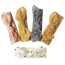 Woojooi 童款花朵星星印花領巾 5件組