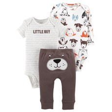 카터스 베이비 남아용 리틀 캐릭터 롬퍼 3p 세트