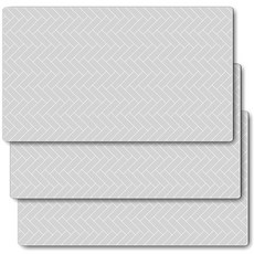 딩동펫 반려견 미끄럼방지 매트 3p, 앞면(그레이헤링본), 뒷면(차콜)