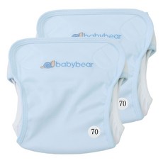 babybear 蝸牛尿布兜 70號 (~8.5kg), 藍色, 2件