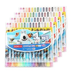 DONG-A 旋轉彩色蠟筆 4入, 16色, 1組