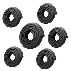 Coco 優質邊緣防撞條, 黑色, 6入