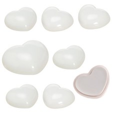 門後防撞墊 愛心, 白色, 8入
