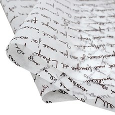 Pikeunikhauseu 巧克力英文油蠟紙, 1入, 100個