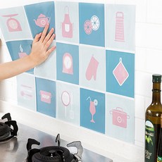 Block Mart廚房油污防止席廚房席藍色, 7件