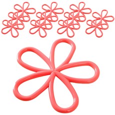 花紋鍋墊, 紅色的, 12件