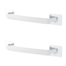 Block Mart 抹布架 多用途廚房掛架 38 x 4.5 cm, 白色, 2入