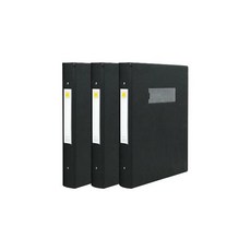 BIG PROS 大興社 高週波梯形文件夾 直式 B4 4cm S674 3孔, 混合顏色, 3入