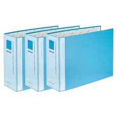 ECO Chungwoon 彩色2孔A4活頁夾 9 x 7cm, 天藍色, 3入