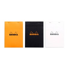 RHODIA 記事本網格 No 16 A5 3p, 橙色、黑色、白色, 1套