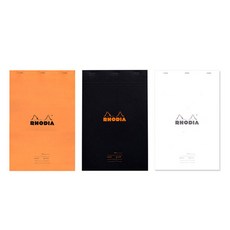 RHODIA 記事本會議編號 19 210 x 318 毫米 3p, 橙色、黑色、白色, 1套