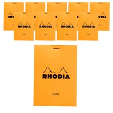 RHODIA 記事本襯裡 No 12 85 x 120 毫米, 橘子, 10片