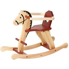 브알라 원목 목마 완구, 혼합 색상, 1개