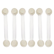 aguard 鈕扣型抽屜安全鎖 2入, 白色, 3組