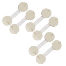 aguard 旋轉抽屜安全鎖 2入, 白色, 3組