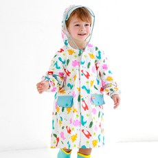 bay b 孩童印花連帽雨衣