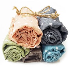 woojooi 兒童圓點圍巾5件組