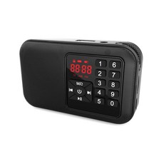 얼리봇 MP3스피커 휴대용 FM라디오, LHV700, 블랙