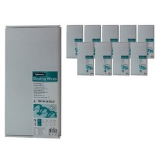 Fellowes 斐樂 綁定線環100p x 10件, 黑色, 6mm