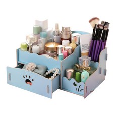 라덴 마이펫 서랍식 화장품 정리함, 블루, 1개