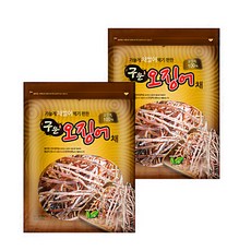 구운 오징어 채, 70g, 2개