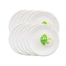 대한웰빙은박접시 종이접시 20cm, 10개입, 12개