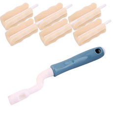 奶瓶刷頭+替換奶瓶海綿刷 6入, 1組, 天藍色