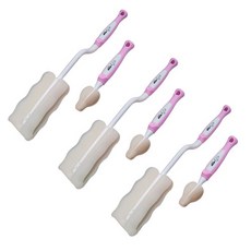 奶瓶奶嘴刷組, 3組, 粉色