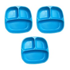 3格餐盤 3入, 天藍色, 單品