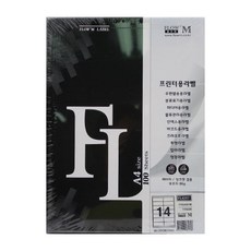 쁘띠팬시 우편발송용 라벨지 FL4207, 14칸, 100매