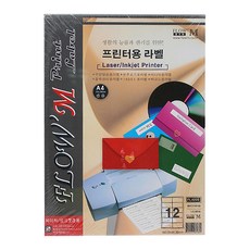 FLOW'M 物流管理標籤紙 FL4206, 12格, 100張