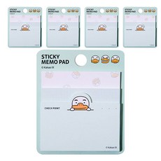 아이콘스 카카오프렌즈 3단 점착메모지, 튜브, 5개입