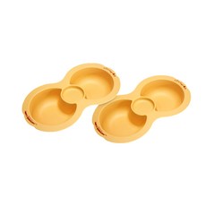 MOTHER'S CORN 孩童雙格餐盤, 黃色, 單品, 2個