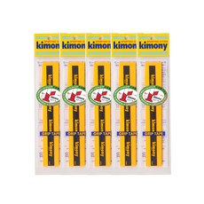 KIMONY 羽球高彈力柔軟握把布 KGT118 5入, 黃色, 5個