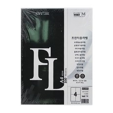 FLOW'M 物流管理標籤紙 FL4202, 四格, 100張