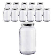 Mirkorea S 果醬瓶High1000 SG1000 850ml + 收縮膜 + PSP密封紙 套組, 12套